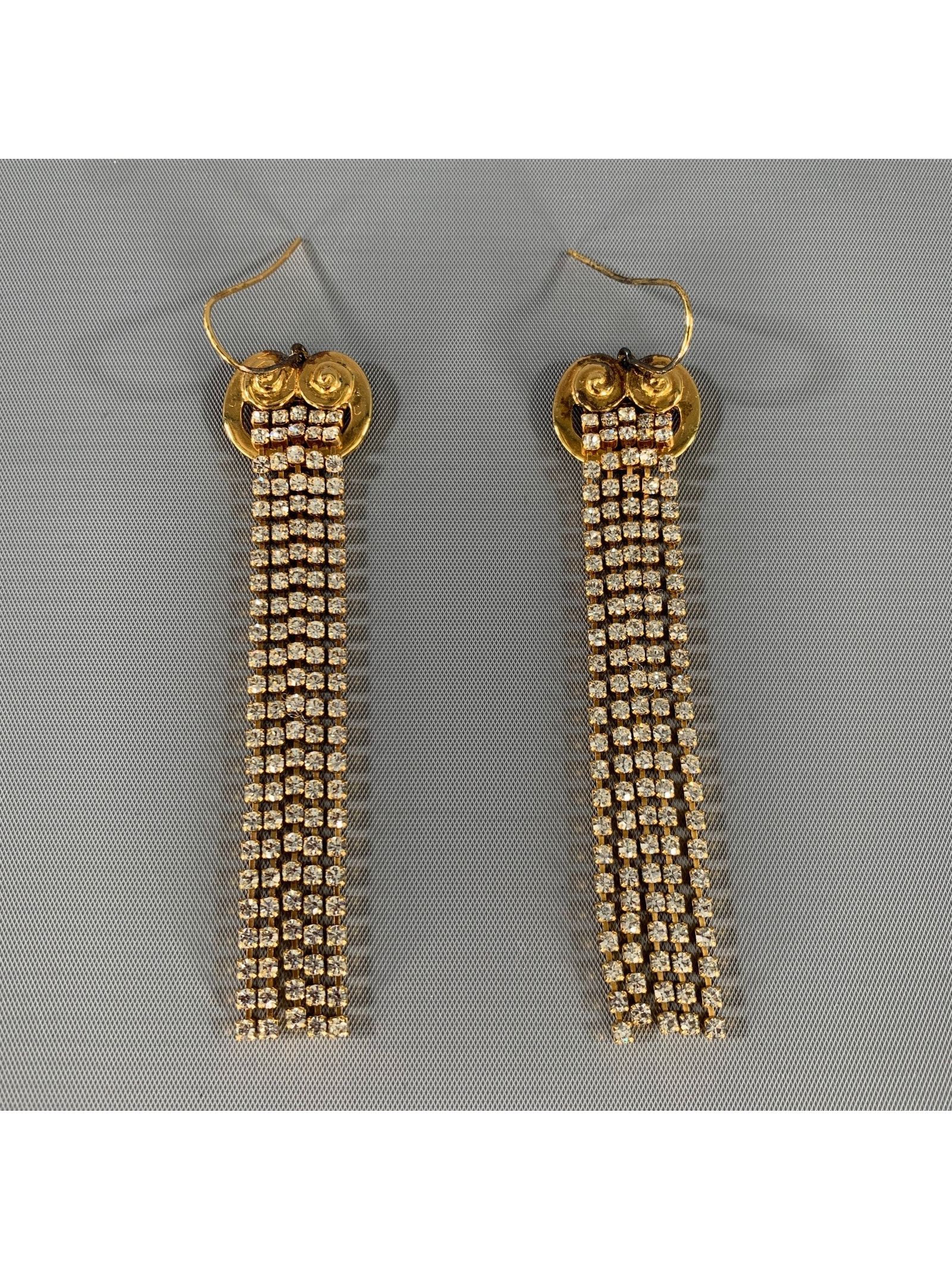 Mondo Mondo Gold Tone Link Metal Earrings